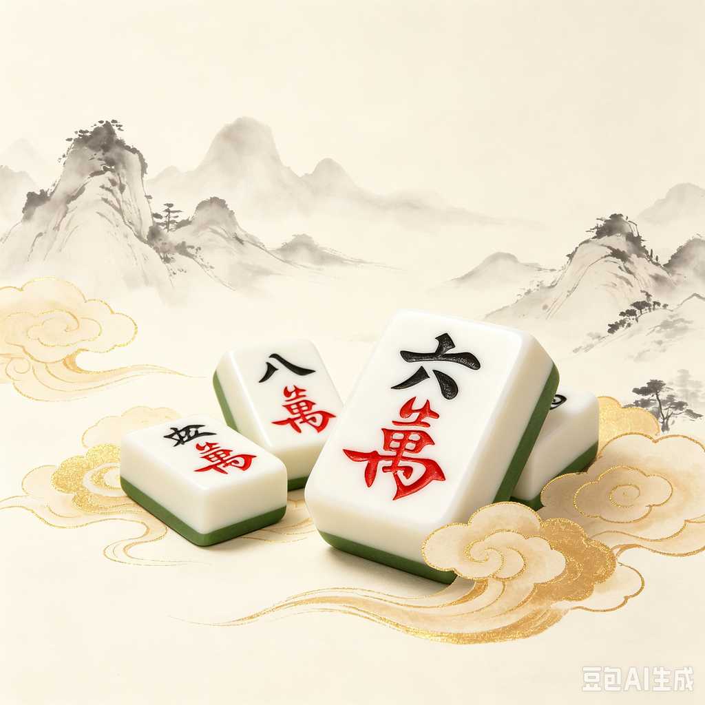 hand carved mahjong tiles
