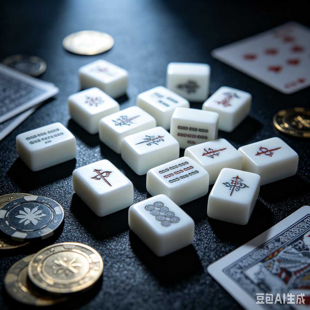 vintage style mahjong set